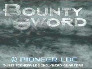 Bounty Sword title screen for Super Famicom